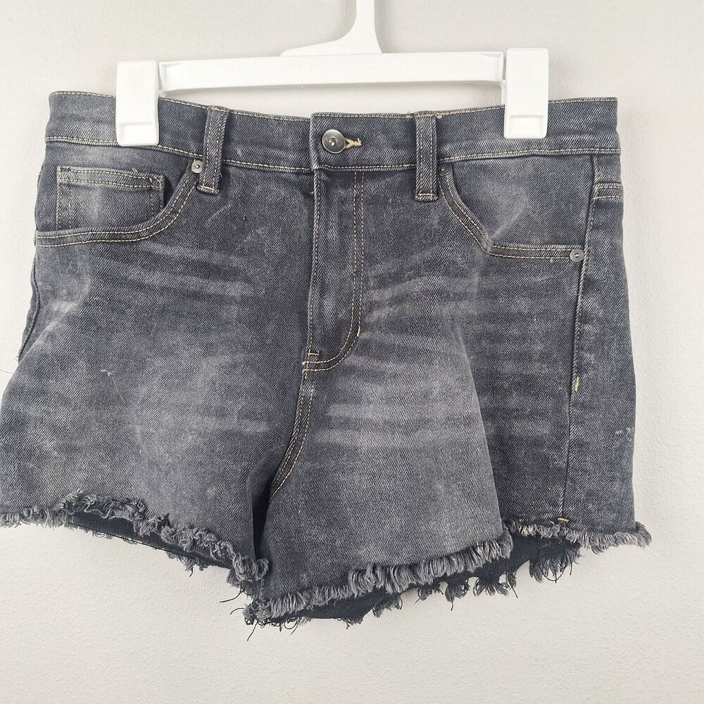 KENDALL + KYLIE Shorts Women's Black Denim Size 11/30 The Drifter High Rise